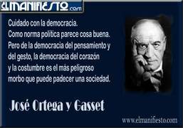 Ortega  y la democracia