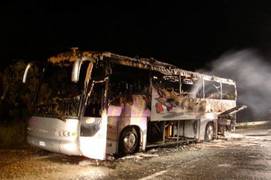 Circulen: sólo es un autobús quemado