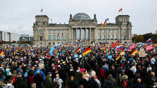 Por primera vez, la derecha y la izquierda alemanas se manifiestan juntas contra la guerra de la OTAN