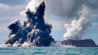 La erupción del volcán submarino Hunga Tonga sería la causa del actual aumento de la temperatura